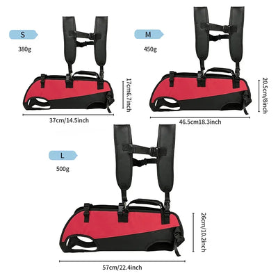 Dog Backpack Carrier for Dogs Carrying Backpack Emergency Old Disabled Joint Injuries Arthritis Senior Dogs Up Down Stairs Cars