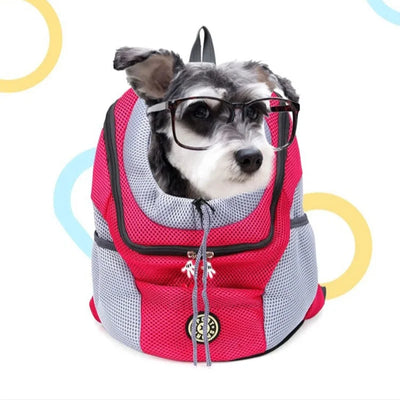 Pet Dog Carrier Bag Carrier For Dogs Backpack Out Double Shoulder Portable Travel Backpack Outdoor Dog Carrier Bag Travel Set