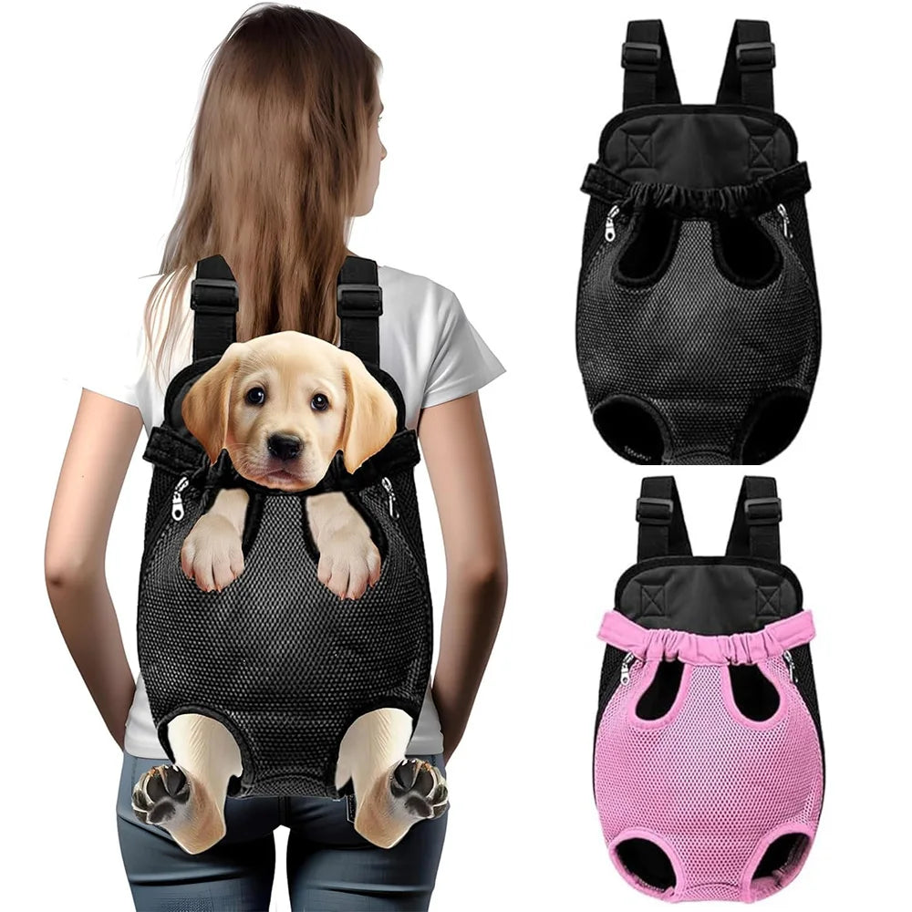 Dog Backpack Carrier, Front Chest Carrier for Cat Small Dogs, Pet Carrying Bag for Travel Hiking Cycling Outdoor
