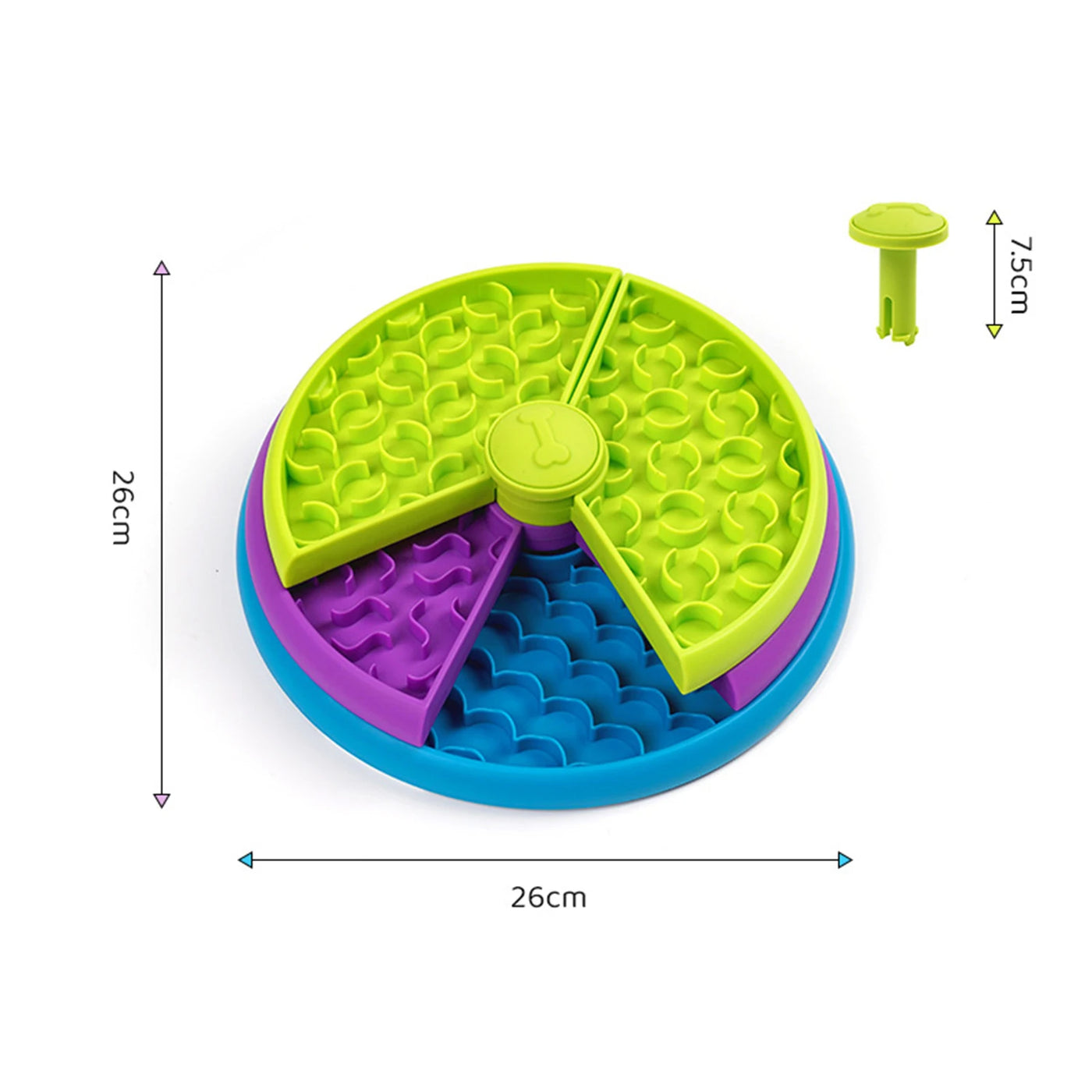 Dog Puzzle Feeder, Dog Interactive Toy Slow Feeder Exercises Dog Intelligence For IQ Training Food Dispenser