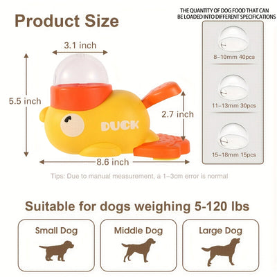 Dog Puzzle Feeder Interactive Pet Automatic Feeding Machine Food Treat Dispenser Snack Feeder for Dog Training Mental Enrichment