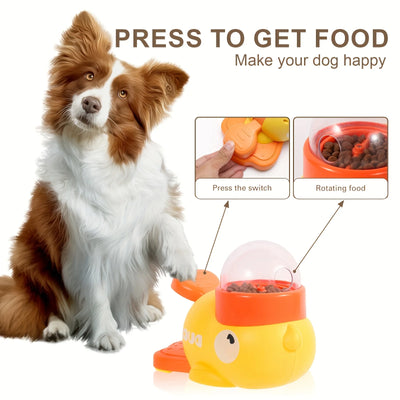 Dog Puzzle Feeder Interactive Pet Automatic Feeding Machine Food Treat Dispenser Snack Feeder for Dog Training Mental Enrichment