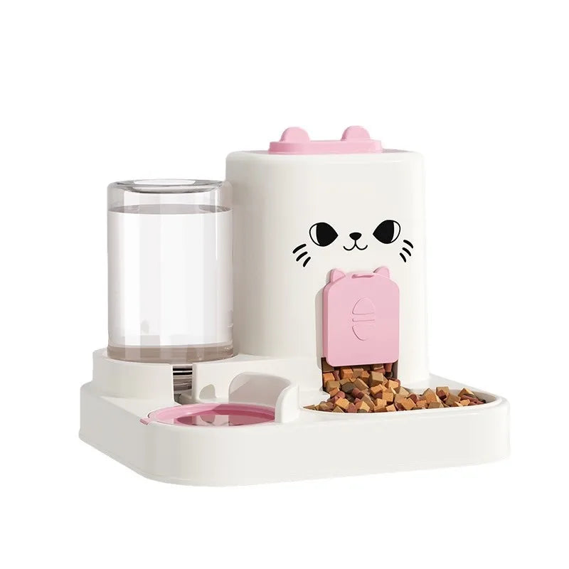 Cat feeder, water and food integrated feeder, feeding bowl, dry and wet separation, dog bowl, cat bowl, storage bowl, pet use