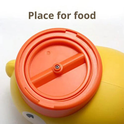 Dog Puzzle Feeder Cartoon Duck Design Pet Snack Feeder Anti-Slip Pet Automatic Feeder Toys Food Utensils for Dog Cat Training