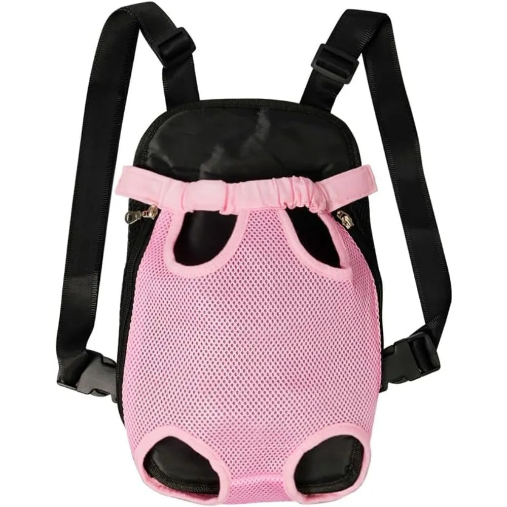 Dog Backpack Carrier, Front Chest Carrier for Cat Small Dogs, Pet Carrying Bag for Travel Hiking Cycling Outdoor