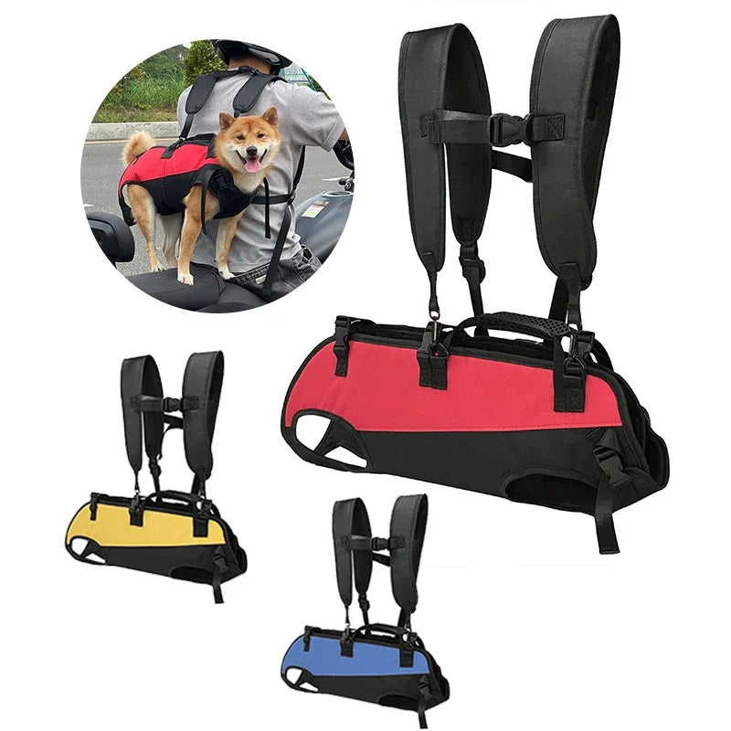 Dog Backpack Carrier for Dogs Carrying Backpack Emergency Old Disabled Joint Injuries Arthritis Senior Dogs Up Down Stairs Cars