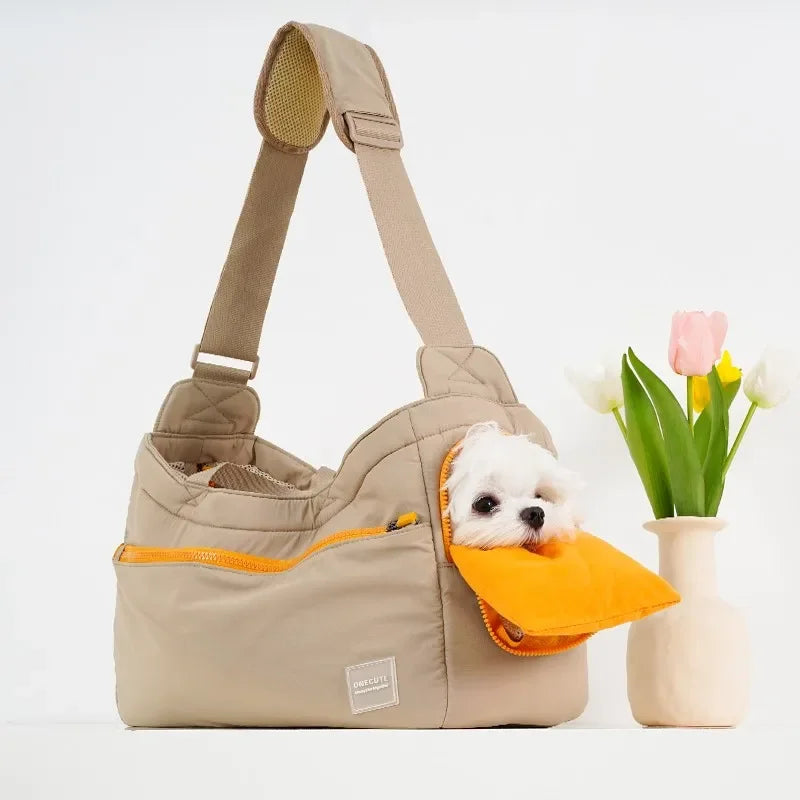 One cute Pet Carrier Shoulder Bag Travel Bag Business Packages Transport Basket For Small Medium Dogs